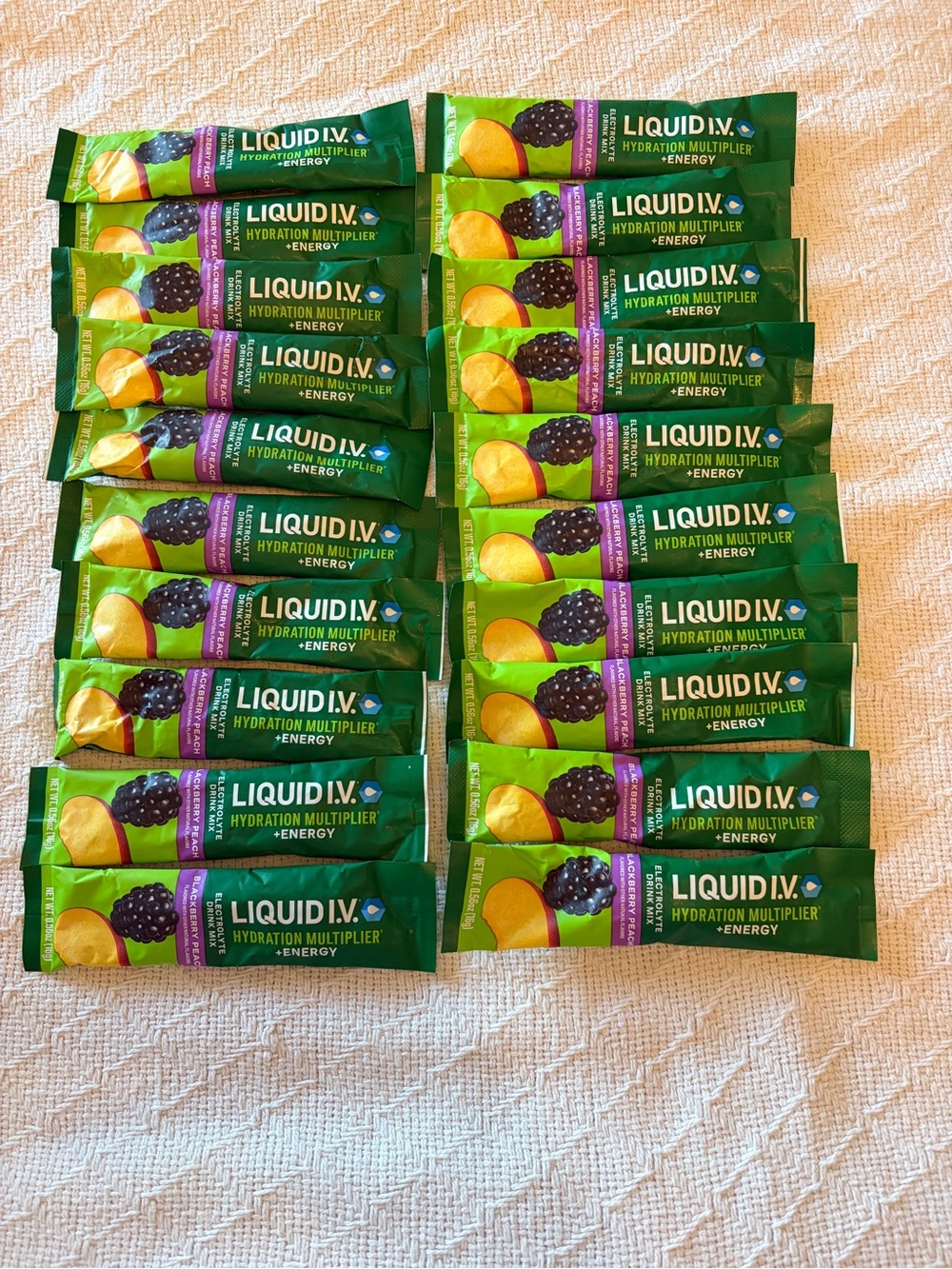 Liquid I.V. Hydration Multiplier Energy Sticks -lot of 20